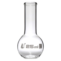 LabGlass Flat Bottom Boiling Flask Narrow Neck with Beaded Rim 25m...