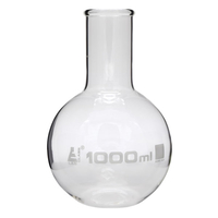 LabGlass Flat Bottom Boiling Flask Wide Neck with Beaded Rim 250ml...