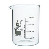 LabGlass Low Form Beaker with Spout Graduated 5ml Pack of 12