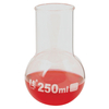 LabGlass Round Bottom Boiling Flask 250ml Wide Neck Pack of 12
