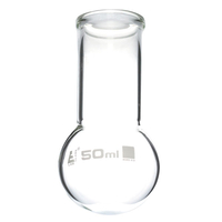 LabGlass Round Bottom Boiling Flask 50ml Wide Neck Pack of 12
