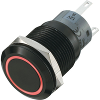 LAS1-AGQ-11E/R IP67 Vandal Resistant Switch Black with Red LED 1x. ..