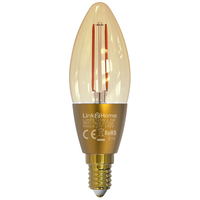 Link2Home L2HFE145W Wi-Fi LED SES (E14) Candle Filament Dim Bulb W...