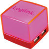 LogiLink® USB 2.0 HUB 4-Port Illuminated Pink