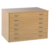 Monarch 6 Drawer Plan Chest with Drawer Stops