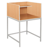 Monarch Study Carrel with Straight Legs