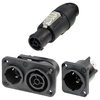 Neutrik NAC3PX-TOP PowerCon TRUE1 Male and Female Chassis Connector