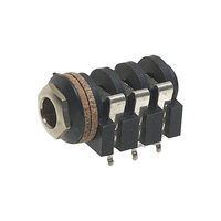 REAN NYS2152 0.25in. Chrome Bezel Mono Jack Socket