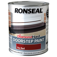 Ronseal 36658 Diamond Hard Doorstep Paint Red 250ml
