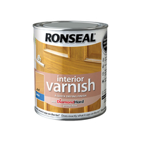Ronseal 36830 Interior Varnish Quick Dry Satin Ash 750ml