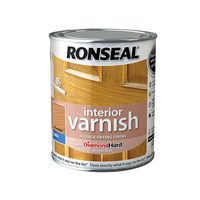 Ronseal 36831 Interior Varnish Quick Dry Satin Pearwood 750ml