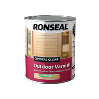 Ronseal 37365 Crystal Clear Outdoor Varnish Satin 750ml
