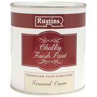 Rustins CHAPC500 Chalky Finish Paint Kenwood Cream 500ml