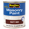 Rustins MASPR250 Quick Dry Masonry Paint Matt Red 250ml