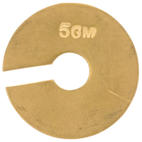 RVFM - Brass Plated Slotted Masses - 1 x 20g