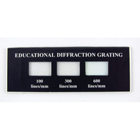 RVFM - Diffraction Gratings Slide - 100,  300 & 600 Lines