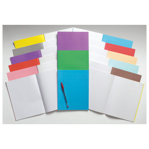 RVFM 9x7in Exercise Book Plain Unruled 80 Page Pink Box of 100