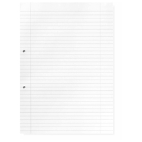 RVFM 9x7in Paper Ruled 8mm 75gsm Unpunched Pack of 500