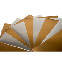 RVFM A4 Mirror Board - 5 sheets of silver and 5 of gold