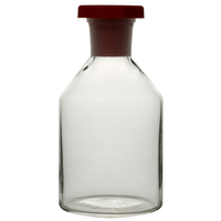RVFM Clear Reagent Glass Bottles with Stopper 500ml Pack of 10