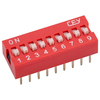 RVFM DS1040-9 RN DIL Switch 9-way 18-pin