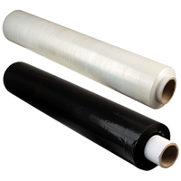 RVFM Hand Pallet Stretch Wrap Extended Core 500mm x 200m 25mu - Black