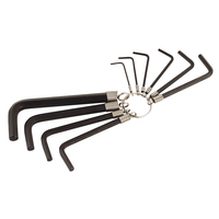 Sealey AK6148 Hex Key Set On Ring 10pc Metric