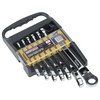 Sealey AK63827 Flexible Head Ratchet Combination Spanner Set 7pc M...