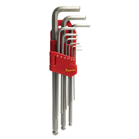 Sealey AK7140 Ball-end Hex Key Set 9pc Extra-long Metric