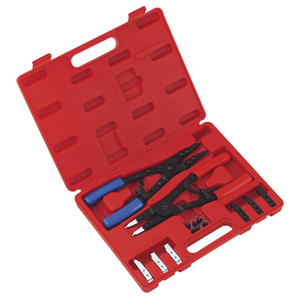 Sealey AK8500 Circlip Pliers Set Internal/external 265mm Heavy-duty