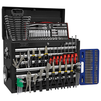 Sealey AP33109BCOMBO Topchest 10 Drawer - BB Runners - Black With. ..