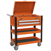 Sealey AP760MO Heavy-Duty Mobile Tool & Parts Trolley 2 Drawer & L...