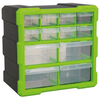 Sealey APDC12HV Cabinet Box 12 Drawer - Hi-Vis Green/Black