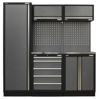 Sealey APMSSTACK03SS Modular Storage System Combo - Stainless Stee...