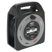 Sealey BCR25CB Cable Reel Box Type 25m 4 x 230V 1.25mm² Thermal Trip