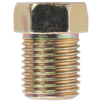 Sealey BN10100FT Brake Pipe Nut M10 x 1mm Full Thread Male Pack of 25
