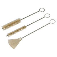 Sealey BSGC/3 Spray Gun Cleaning Brush Set 3pc
