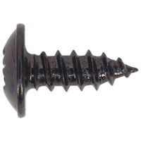 Sealey BST3510 Self Tapping Screw 3.5 x 10mm Flanged Head Black Po...
