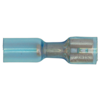 Sealey BTSPF25 Heat Shrink Push-On Terminal 6.4mm Female Blue Pack...