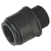 Sealey CAS15SA 15mm Straight Adaptor 1/2"bsp Pack of 2