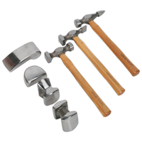 Sealey CB507 Panel Beating Set 7pc Drop-forged Hickory Shafts