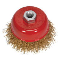 Sealey CBC752 Brassed Steel Cup Brush Ø75mm M14 x 2mm