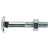 Sealey CBN1075 Coach Bolt & Nut M10 x 75mm Zinc DIN 603 Pack of 50