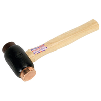 Sealey CRF15 Copper/Rawhide Faced Hammer 1.5lb Hickory Shaft