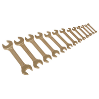 Sealey NS015 Double Open End Spanner Set 13pc Non-Sparking