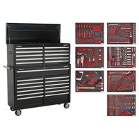 Sealey TBTPBCOMBO4 Tool Chest Combi 23 Drawer Ball Bearing Slides. ..
