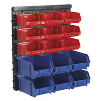 Sealey TPS1569WM Bin Storage System Wall Mounting 15 Bins