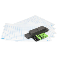 Show-me Boards with Squares A3 - Pack of 5