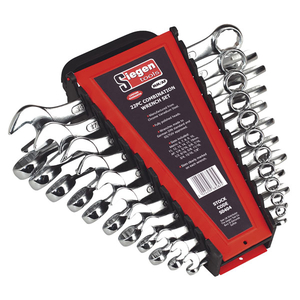 Siegen S0404 Combination Spanner Set 22pc Metric/imperial