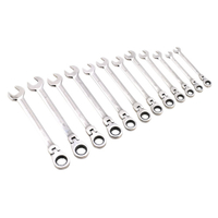 Siegen S0635 Flexible Head Ratchet Combination Spanner Set 12pc Metric